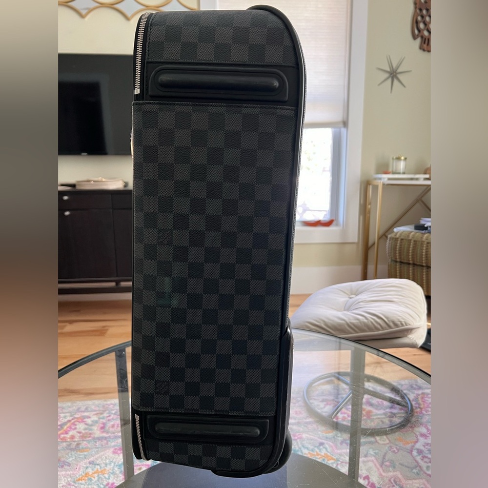 Louis Vuitton Black and Gray Checkered Travel Bag - Picture 3 of 14